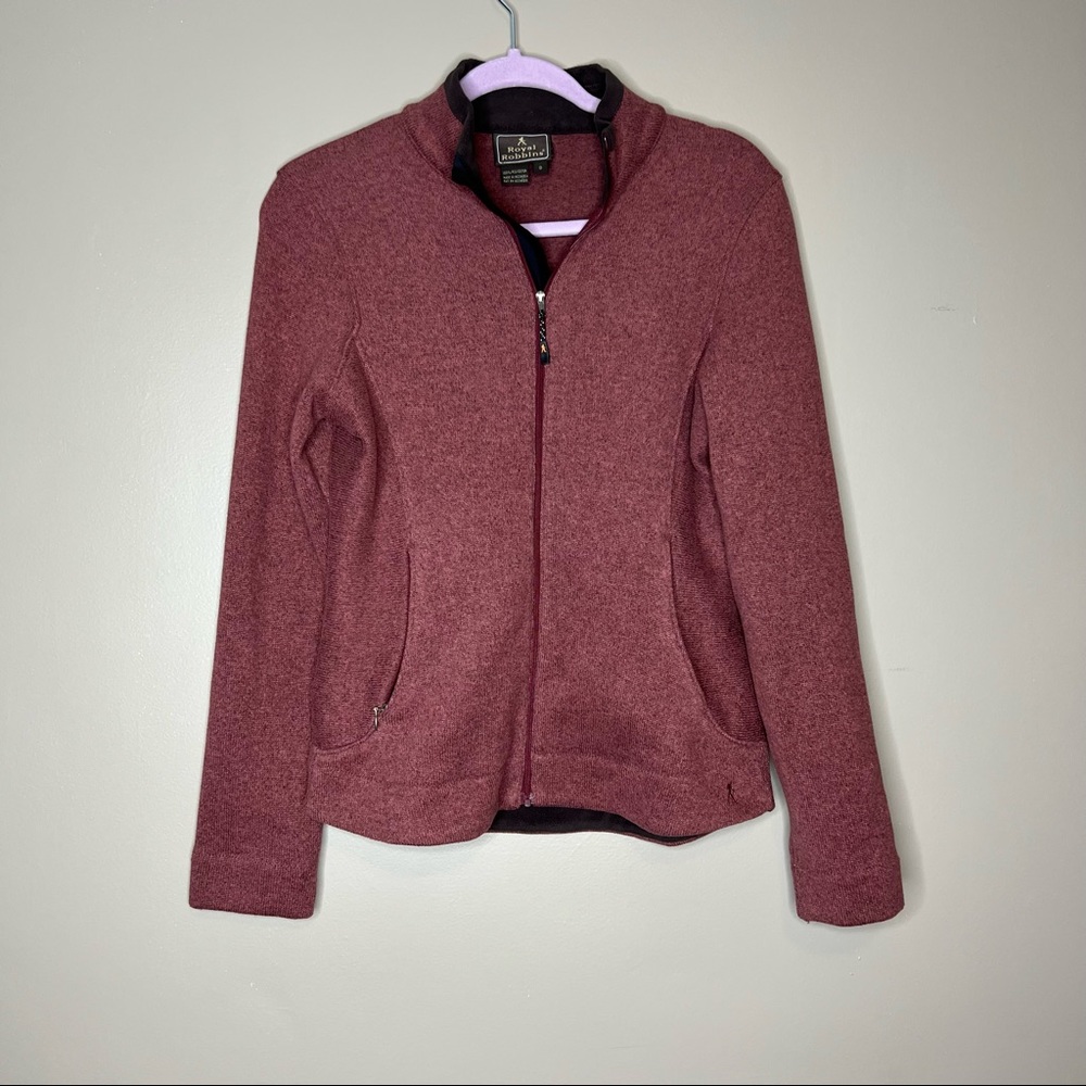 Royal Robbins Pink Fleece Full Zip Jacket